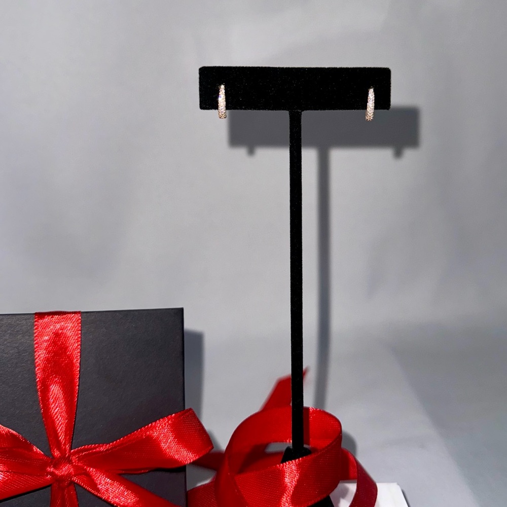 ❗️SOLD❗️Dana Rebecca Designs Tapered Diamond Huggies in Yellow Gold